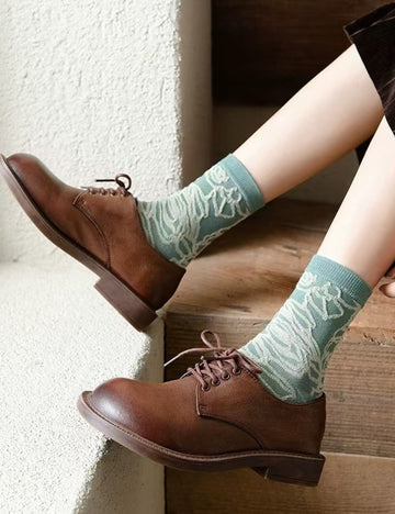 Ladies Salvia Collection Cotton Socks 5 Paris/Pack SKASC4166