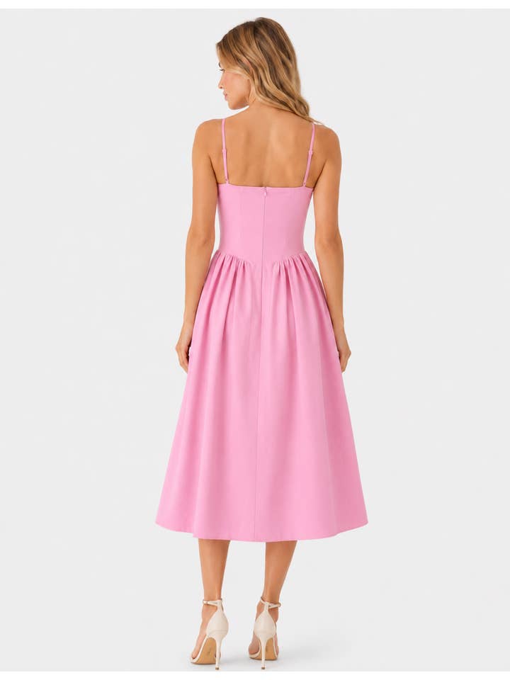 Sweetheart Corset Midi Dress - Sweetkama Wholesale - #4487