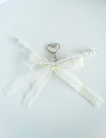 Sweet Lace & Beads Bowtie Key Chain SKAJ50263