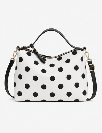 Polka Dot Crossbody Handbag - Sweetkama Wholesale - #4087