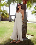 Backless String Shoulder Ladies Daily Jumpsuit LTK2339 - SWEETKAMA