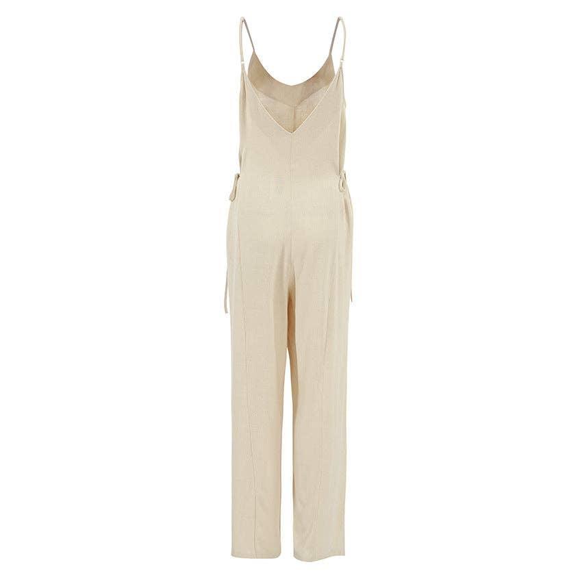 Backless String Shoulder Ladies Daily Jumpsuit LTK2339 - SWEETKAMA