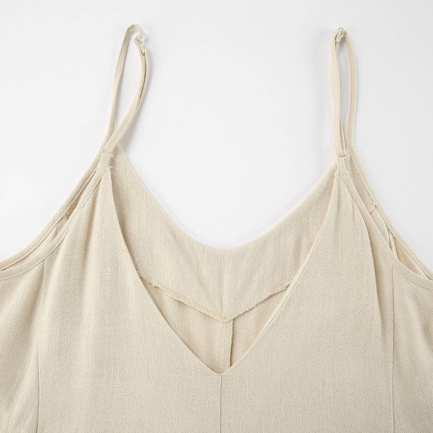 Backless String Shoulder Ladies Daily Jumpsuit LTK2339 - SWEETKAMA