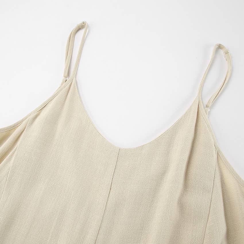 Backless String Shoulder Ladies Daily Jumpsuit LTK2339 - SWEETKAMA
