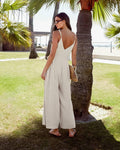 Backless String Shoulder Ladies Daily Jumpsuit LTK2339 - SWEETKAMA