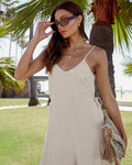 Backless String Shoulder Ladies Daily Jumpsuit LTK2339 - SWEETKAMA