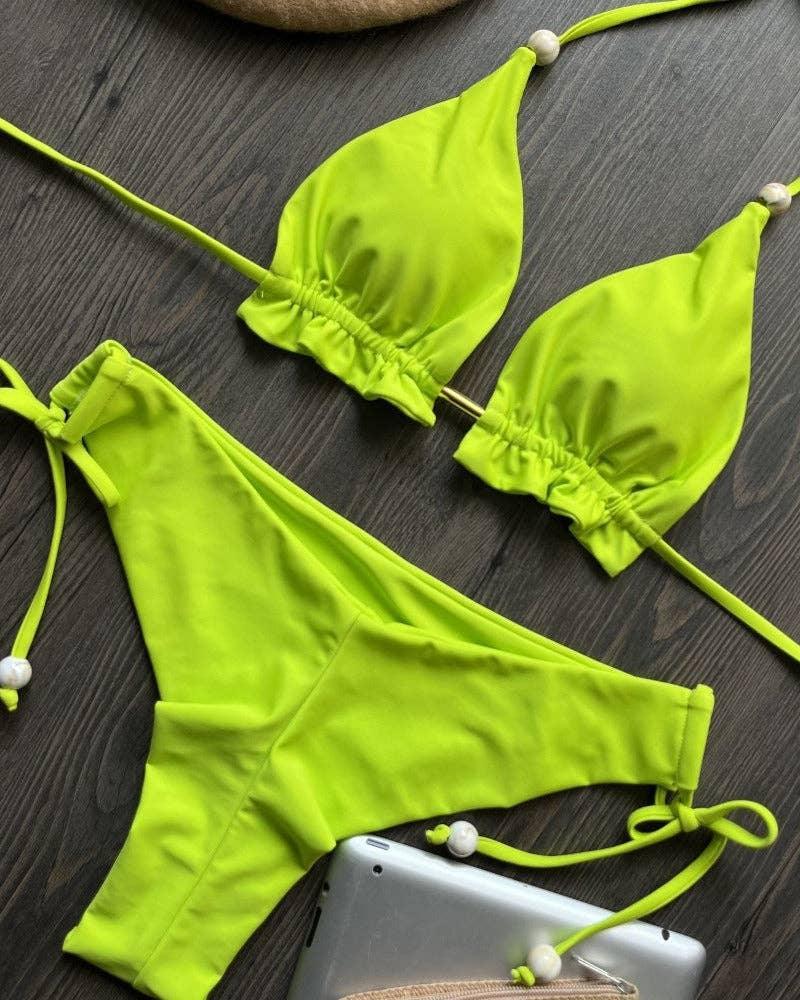 Backless Two-Piece Based Bikini Set GY02 - SWEETKAMA
