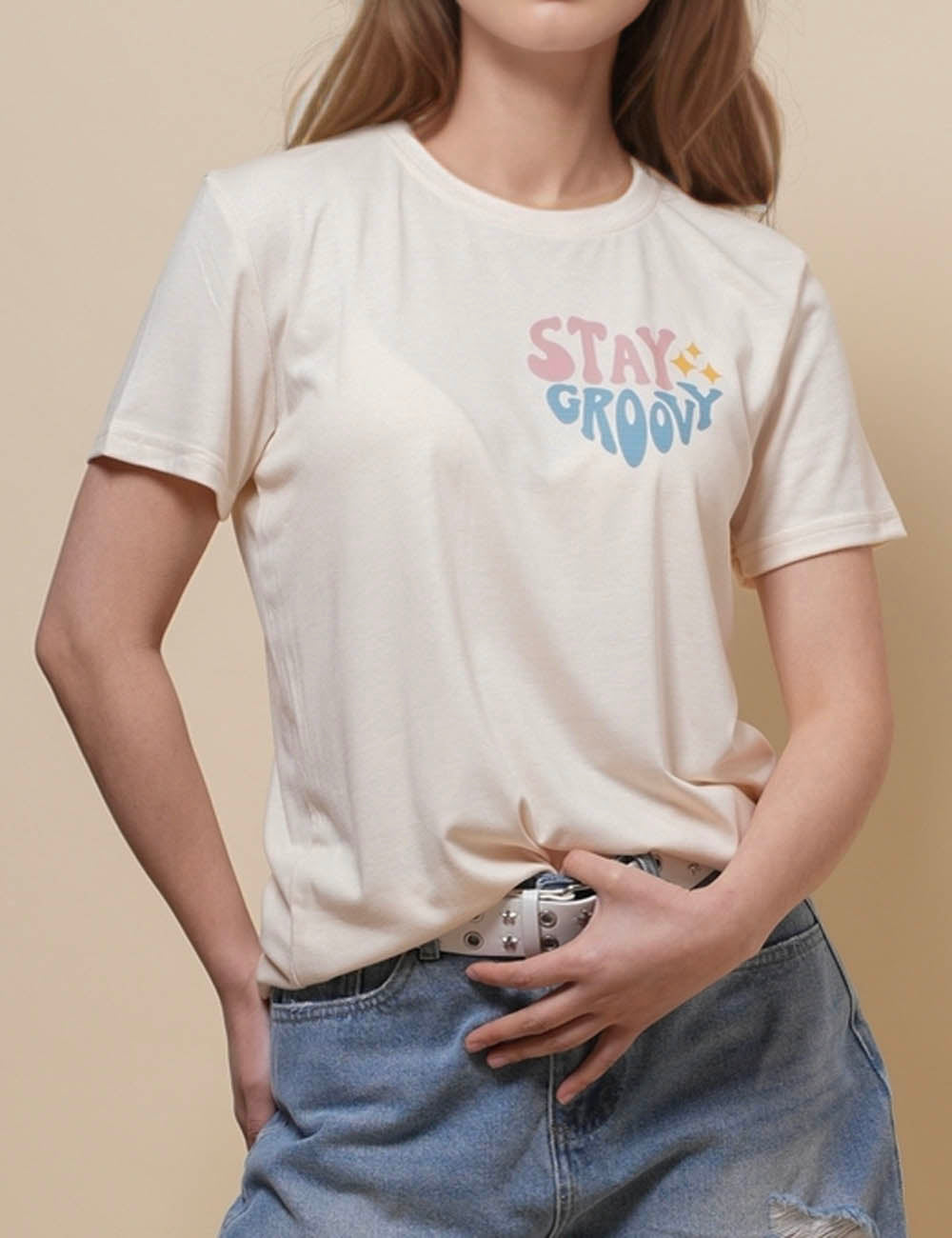 Women Flower Print Short Sleeves T-Shirt SKT50578
