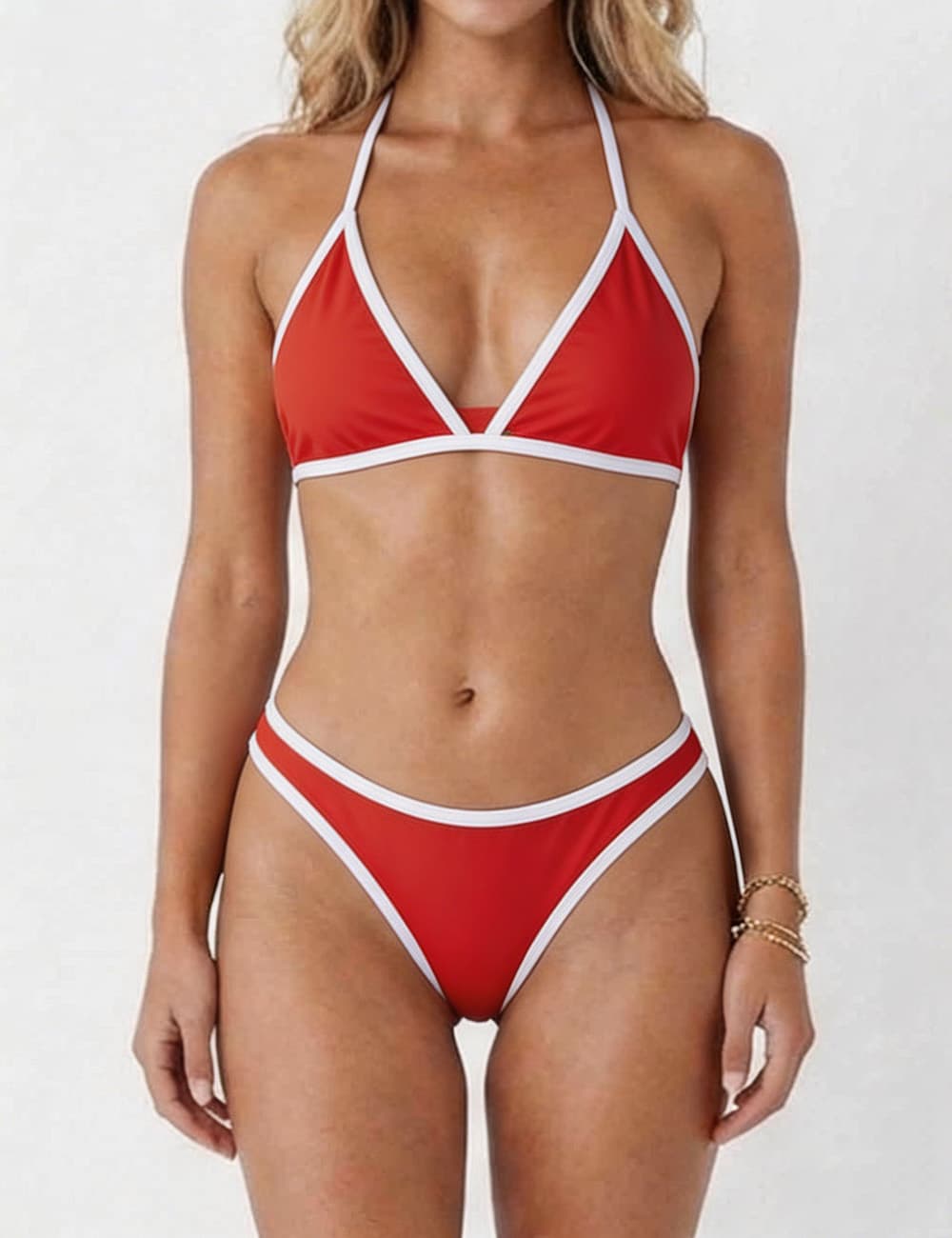 Color Block Bikini Set - Sweetkama Wholesale - #5655