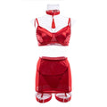 Black Tassels Sexy Lingerie Set with Garter Belt 3068 - SWEETKAMA