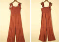 Bow Tie Solid Color Ladies Daily Loose Jumpsuit LC6411492 - SWEETKAMA