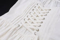 Bowknot Low Chest Girdling Lace Halter Dress 40029A - SWEETKAMA