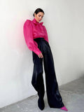 Bowknot Puff Sleeves Loose Ladies Daily Shirt CY0517 - SWEETKAMA
