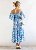 Bubble Sleeves Floral Print Ladies Daily Dress 25502 - SWEETKAMA
