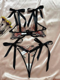 Butterfly Embroidery 2PCS Lingerie Sets HF-4100 - SWEETKAMA