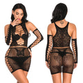 Butterfly Fishnet See Through Bodystocking 8737 - SWEETKAMA