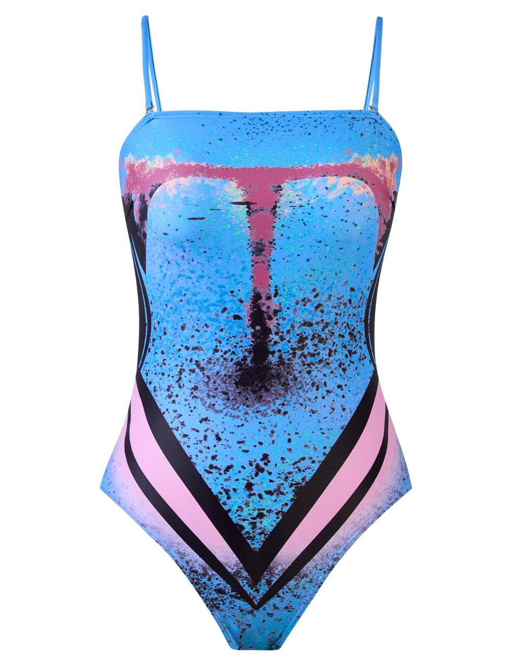 Ladies String Shoulder One Piece Swimwear with Salong SKSW40303