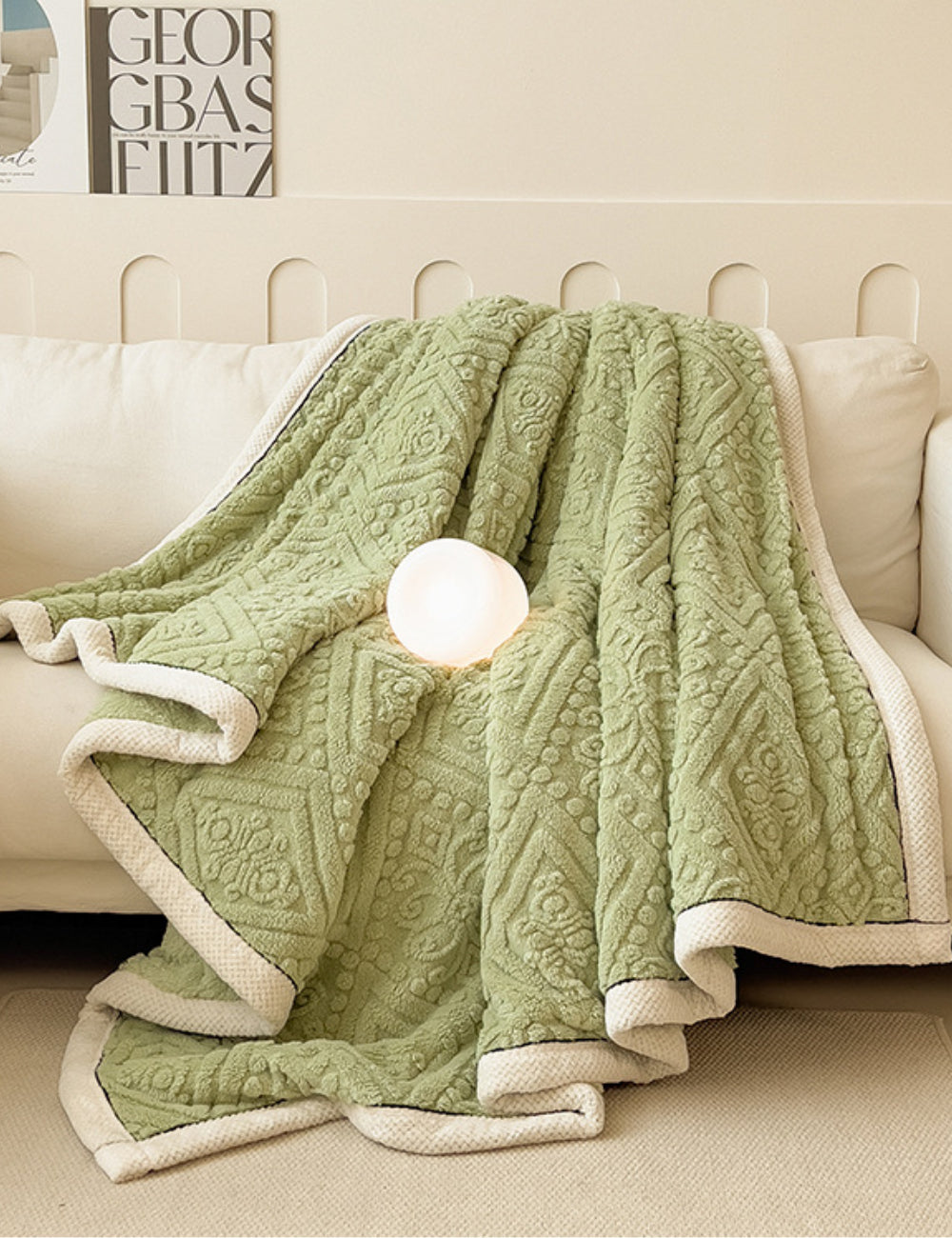 Home Decor Coral Fleece Soft Blanket SKABL4254
