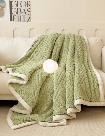Home Decor Coral Fleece Soft Blanket SKABL4254