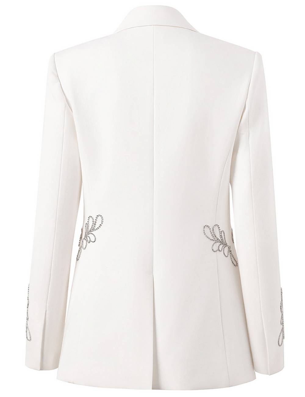 Ladies V-Neck Long Sleeves Beads Blazer SKT51046