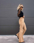 Casual Style Solid Color Ladies Daily Trousers 6143 - SWEETKAMA