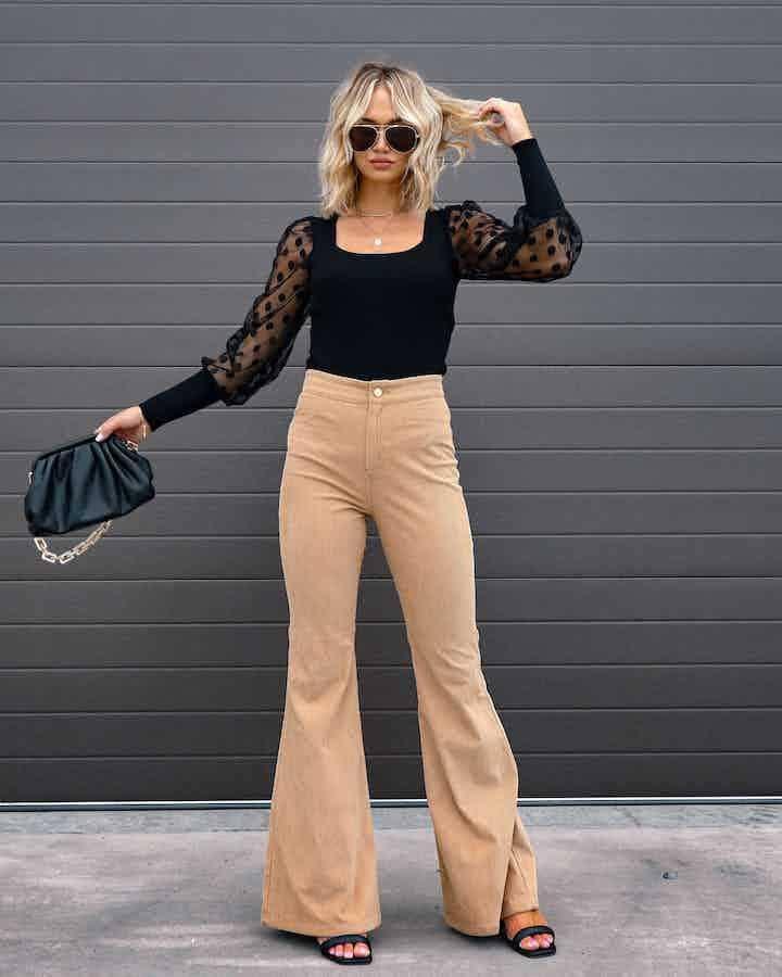 Casual Style Solid Color Ladies Daily Trousers 6143 - SWEETKAMA