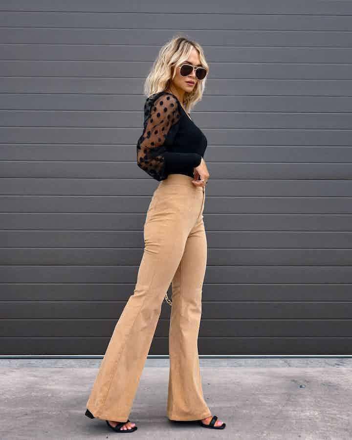 Casual Style Solid Color Ladies Daily Trousers 6143 - SWEETKAMA