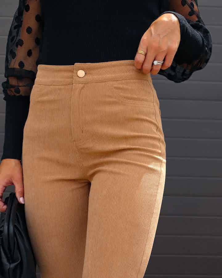 Casual Style Solid Color Ladies Daily Trousers 6143 - SWEETKAMA
