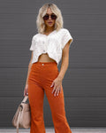 Casual Style Solid Color Ladies Daily Trousers 6143 - SWEETKAMA