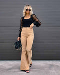 Casual Style Solid Color Ladies Daily Trousers 6143 - SWEETKAMA