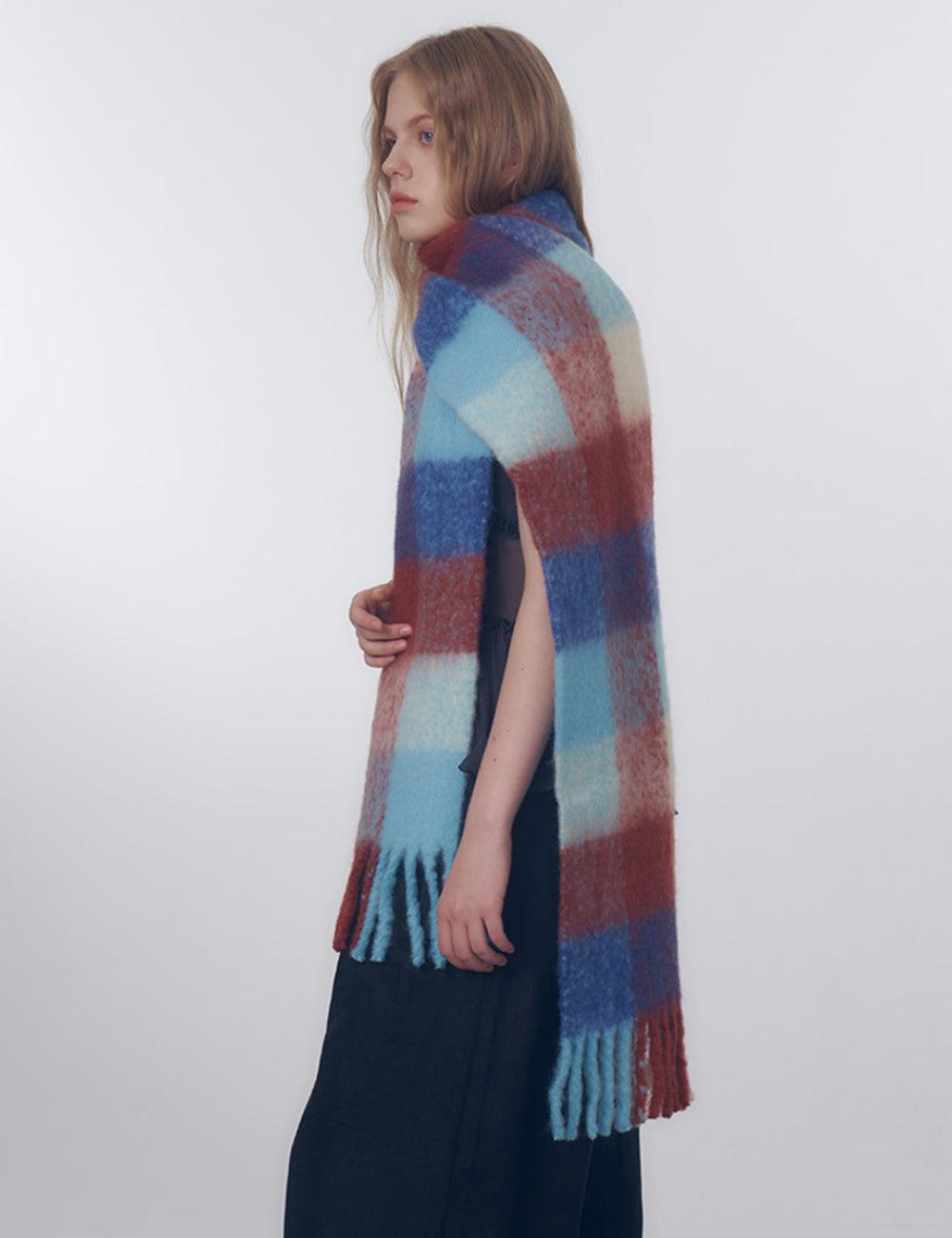 Ladies Color Blocks Simple Scarf YN004