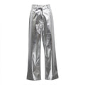 Charming Solid Color Silver Casual Pants CK10147J - SWEETKAMA