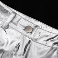 Charming Solid Color Silver Casual Pants CK10147J - SWEETKAMA