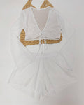 Classic 2PCS Bikini Set with Top and Shorts Cover Y1279 - SWEETKAMA