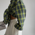 Classic Long Sleeves Plaid Shirt Casual Top CS10384T - SWEETKAMA