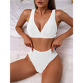 Classic Solid Color Simple Design 2PCS Bikini Set Y01 - SWEETKAMA