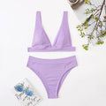Classic Solid Color Simple Design 2PCS Bikini Set Y01 - SWEETKAMA