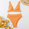 Classic Solid Color Simple Design 2PCS Bikini Set Y01 - SWEETKAMA