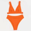 Classic Solid Color Simple Design 2PCS Bikini Set Y01 - SWEETKAMA
