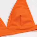 Classic Solid Color Simple Design 2PCS Bikini Set Y01 - SWEETKAMA