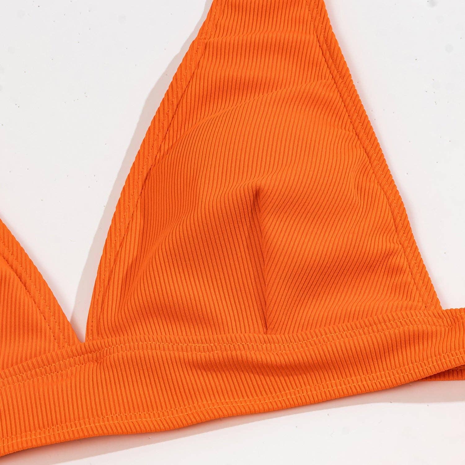 Classic Solid Color Simple Design 2PCS Bikini Set Y01 - SWEETKAMA