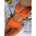 Classic Solid Color Simple Design 2PCS Bikini Set Y01 - SWEETKAMA