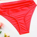 Classic Solid Color Two Shoulder 2PCS Bikini Set Y27 - SWEETKAMA