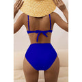Classic Solid Color Two Shoulder 2PCS Bikini Set Y27 - SWEETKAMA