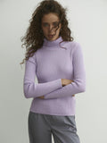 Collar Solid Color Women Daily Knit Top MY0062 - SWEETKAMA