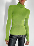Collar Solid Color Women Daily Knit Top MY0062 - SWEETKAMA