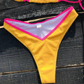 Color Block Halter 2PCS Bikini Set Y41 - SWEETKAMA