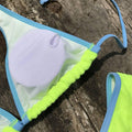 Color Block Halter 2PCS Bikini Set Y41 - SWEETKAMA