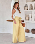 Daily Style Solid Color Ladies Wide Leg Trousers 23326 - SWEETKAMA