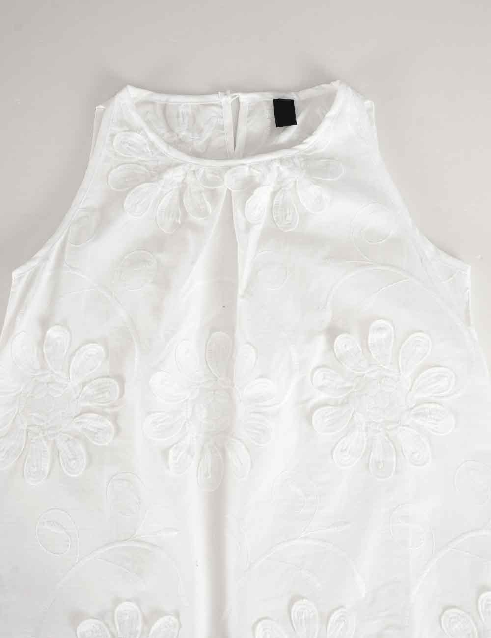 Embroidered Sleeveless Blouse - Elegant out tops - Sweetkama Wholesale - 008